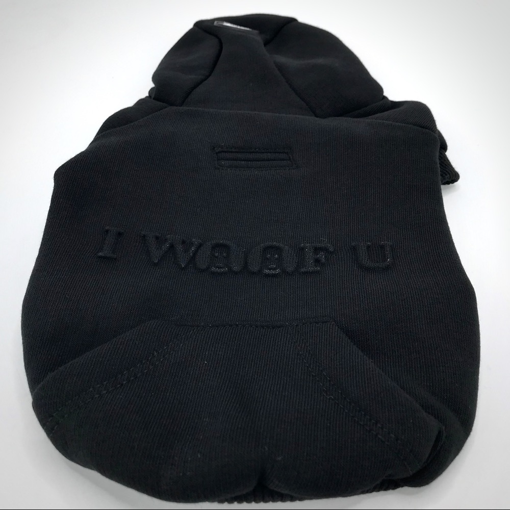 MOSHIQA Black Dog Cat Sweatshirt Size S M XL Hoodie Green Logo Designer Luxury - Picture 6 of 16